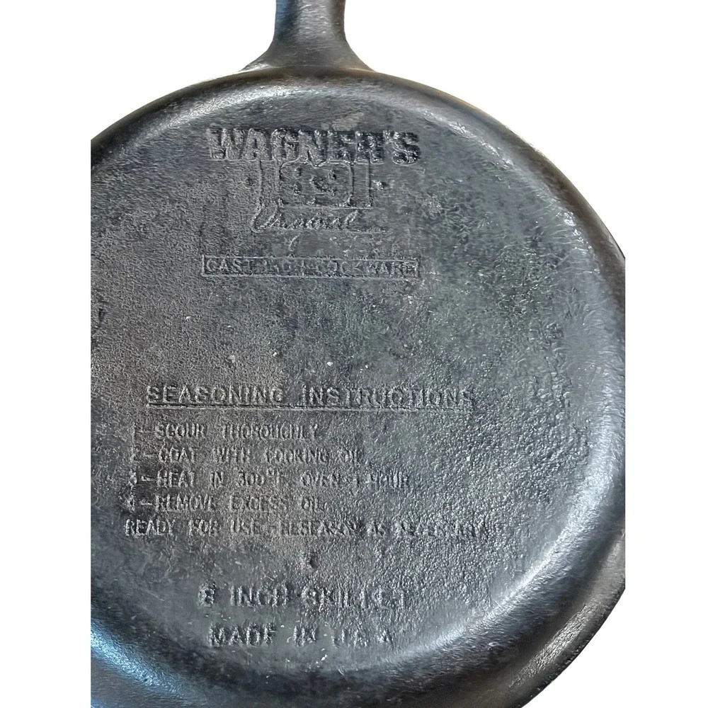 Wagner's 1891 Original 8 inch Cast Iron Skillet Made in USA Preowned